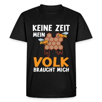 Pas de temps ma colonie a besoin de moi abeille - T-shirt Premium bio Homme - noir - Devant - Nico (187cm)