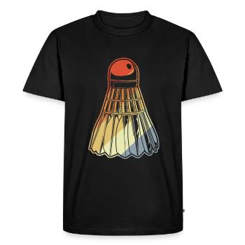 Badminton Birdie - T-shirt Premium bio Homme - noir - Devant - Nico (187cm)