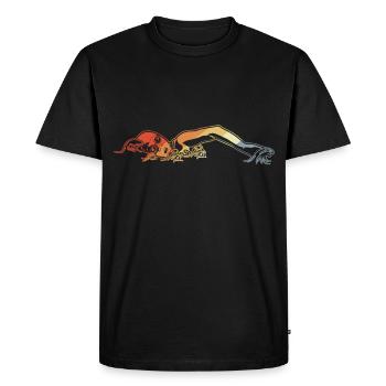 Nageurs - T-shirt Premium bio Homme - noir - Devant - Nico (187cm)