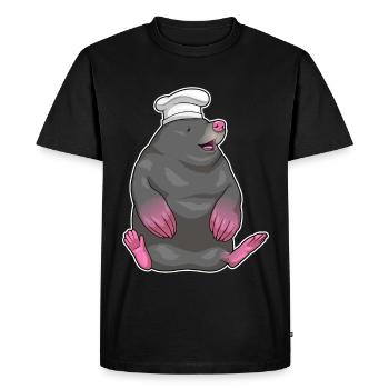 Mole Chef Chef Hat Cooking - Men's Premium Organic T-Shirt - black - Front - Nico (187cm)