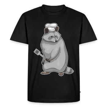 Cuisinière de laveurs Cuisinière Cuisine de Spatules - T-shirt Premium bio Homme - noir - Devant - Nico (187cm)