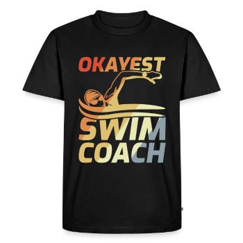 Moniteur de natation - T-shirt Premium bio Homme - noir - Devant - Nico (187cm)