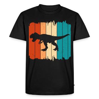 T-Rex - T-shirt Premium bio Homme - noir - Devant - Nico (187cm)