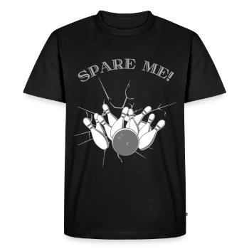 Spare Me Ten Pin Bowling - Ten Pin Bowling T-Shirt - T-shirt Premium bio Homme - noir - Devant - Nico (187cm)