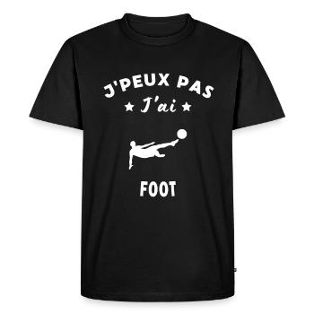Humour Sportif Football - T-shirt Premium bio Homme - noir - Devant - Nico (187cm)