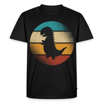 T-Rex - T-shirt Premium bio Homme - noir - Devant - Nico (187cm)