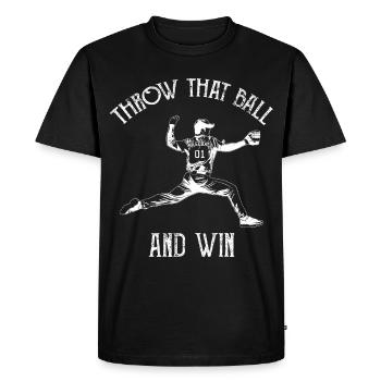 Cruche - T-shirt Premium bio Homme - noir - Devant - Nico (187cm)