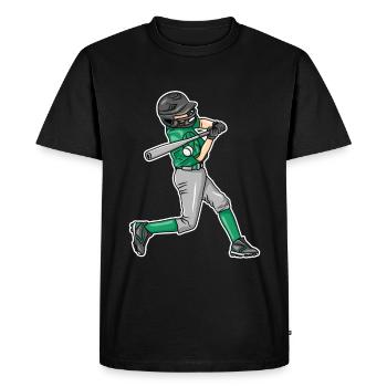Garçons de baseball - T-shirt Premium bio Homme - noir - Devant - Nico (187cm)