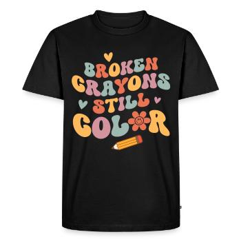 Psychische Gesundheit Mental Health - Männer Premium Bio T-Shirt - Schwarz - Vorne - Nico (187cm)