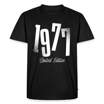 1977 Année de naissance Année de naissance - T-shirt Premium bio Homme - noir - Devant - Nico (187cm)
