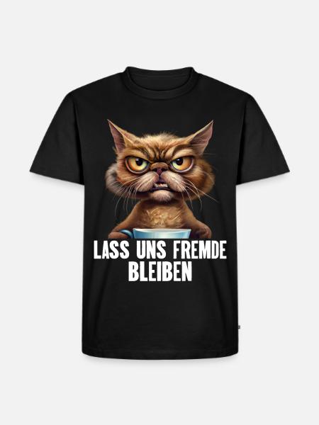 Lass Uns Fremde Bleiben - Männer Premium Bio T-Shirt - Schwarz