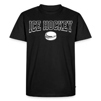 Eishockey  - Men's Premium Organic T-Shirt - black - Front - Nico (187cm)