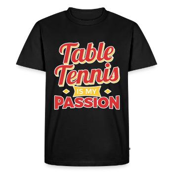 Table tennis motivation - Men's Premium Organic T-Shirt - black - Front - Nico (187cm)