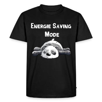 Rêver d’un panda - T-shirt Premium bio Homme - noir - Devant - Nico (187cm)