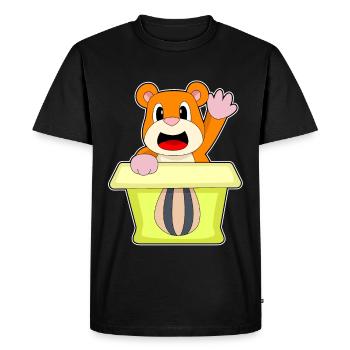 Hamster Box - Men's Premium Organic T-Shirt - black - Front - Nico (187cm)