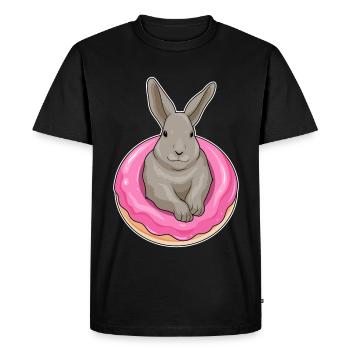 Beignet de lapin - T-shirt Premium bio Homme - noir - Devant - Nico (187cm)