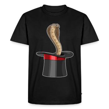 Snake Wizard Cylinder - Men's Premium Organic T-Shirt - black - Front - Nico (187cm)