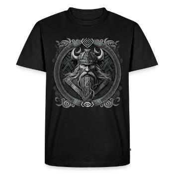 Viking#01 - T-shirt Premium bio Homme - noir - Devant - Nico (187cm)