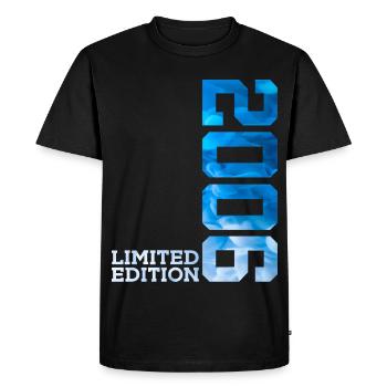 20E ANNIVERSAIRE ÉDITION LIMITÉE 2006 - T-shirt Premium bio Homme - noir - Devant - Nico (187cm)