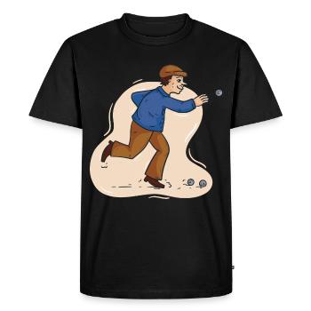 Boules boules boules pour boule pétanque boule - T-shirt Premium bio Homme - noir - Devant - Nico (187cm)