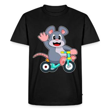Rat Bicycle - Men's Premium Organic T-Shirt - black - Front - Nico (187cm)