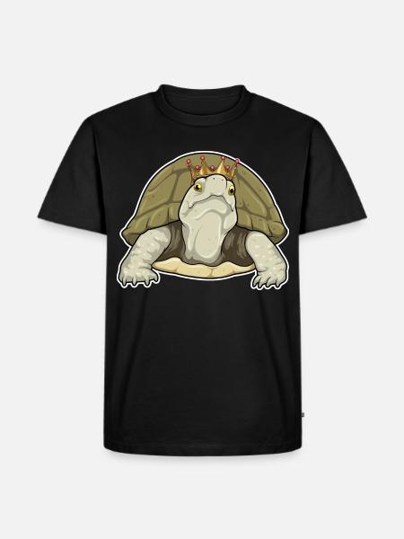 Turtle Crown - Men's Premium Organic T-Shirt - black