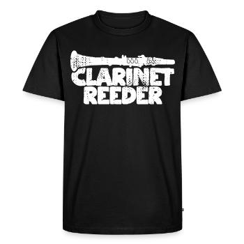 Clarinette à embouchure - T-shirt Premium bio Homme - noir - Devant - Nico (187cm)