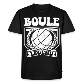 Joueur de pétanque Boule Boule pour Bouler Pétanque Boule - T-shirt Premium bio Homme - noir - Devant - Nico (187cm)