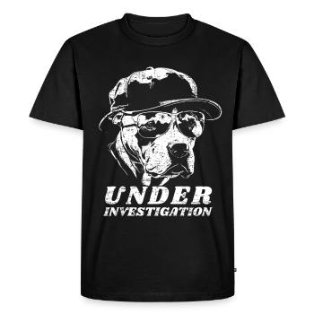 Pitbull - Under Investigation - Men's Premium Organic T-Shirt - black - Front - Nico (187cm)