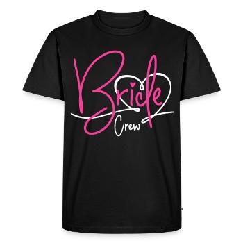 Bride Crew - Men's Premium Organic T-Shirt - black - Front - Nico (187cm)