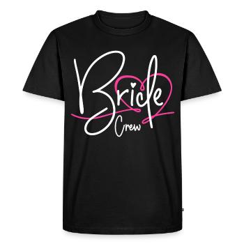 Bride Crew - Men's Premium Organic T-Shirt - black - Front - Nico (187cm)