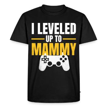 Montez de niveau Mama Gamer - T-shirt Premium bio Homme - noir - Devant - Nico (187cm)