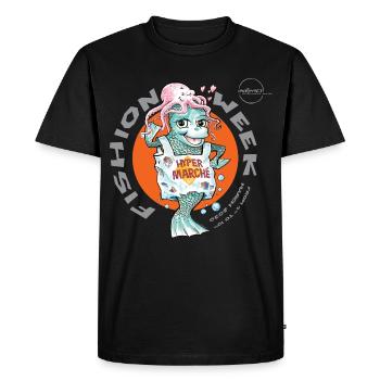 Fishion Week by . Nemo - Men's Premium Organic T-Shirt - black - Front - Nico (187cm)