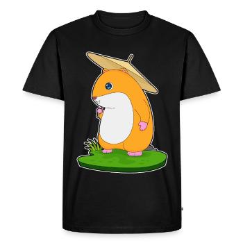 Hamster Umbrella - Men's Premium Organic T-Shirt - black - Front - Nico (187cm)