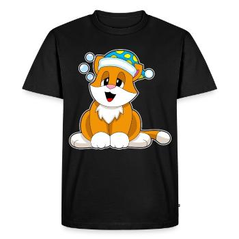 Bonnet de nuit pour chat - T-shirt Premium bio Homme - noir - Devant - Nico (187cm)