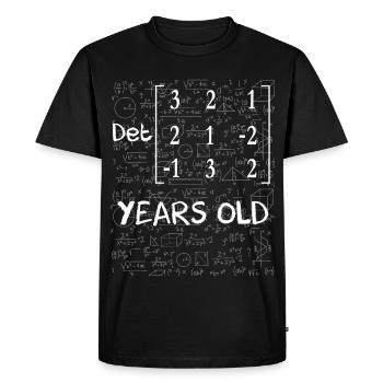 27e anniversaire 27 ans déterminant de matrice - T-shirt Premium bio Homme - noir - Devant - Nico (187cm)