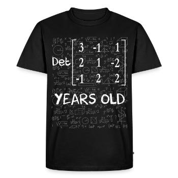 25e anniversaire 25 ans déterminant de matrice - T-shirt Premium bio Homme - noir - Devant - Nico (187cm)