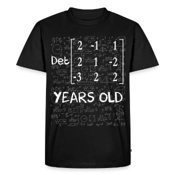 17e anniversaire 17 ans déterminant de matrice - T-shirt Premium bio Homme - noir - Devant - Nico (187cm)
