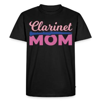 Clarinette Mama - T-shirt Premium bio Homme - noir - Devant - Nico (187cm)