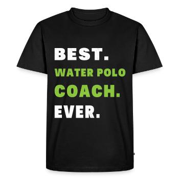 Best Coach Water Polo Humor Gift Coach - Men's Premium Organic T-Shirt - black - Front - Nico (187cm)