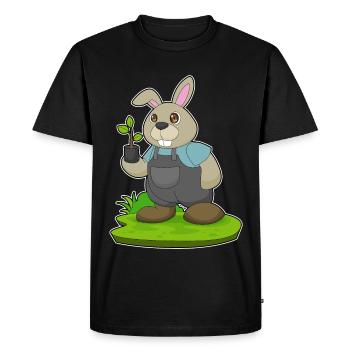 Ferme de semis Éleveurs de Lapins - T-shirt Premium bio Homme - noir - Devant - Nico (187cm)