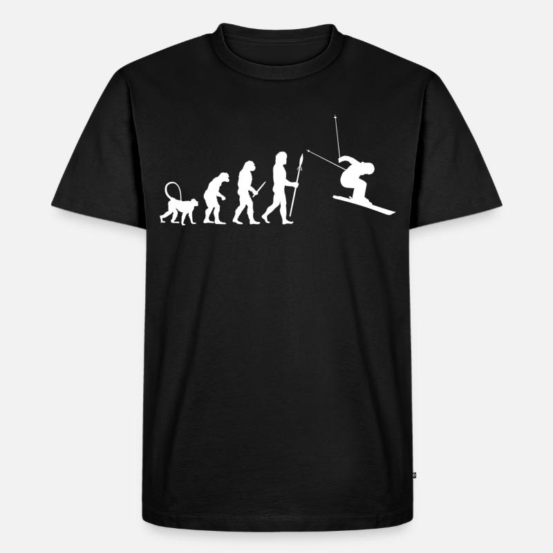 Évolution du ski - T-shirt Premium bio Homme - noir