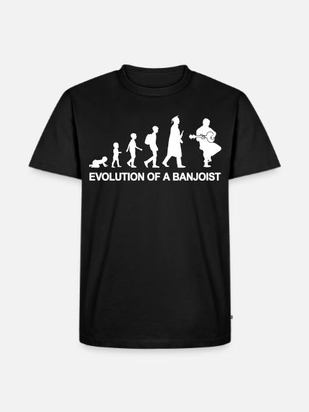 Development of a Banjo Player - Men's Premium Organic T-Shirt - black