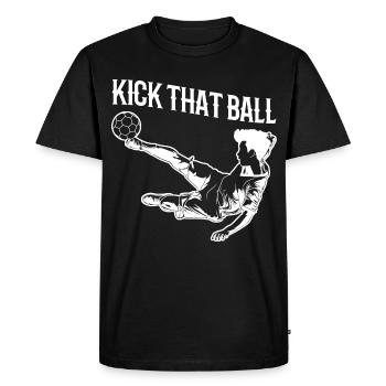 Tirez la balle - T-shirt Premium bio Homme - noir - Devant - Nico (187cm)