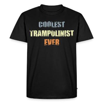 Athlète de trampoline cool - T-shirt Premium bio Homme - noir - Devant - Nico (187cm)