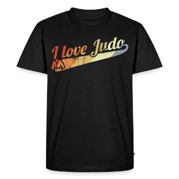 Combattants de judo - T-shirt Premium bio Homme - noir - Devant - Nico (187cm)
