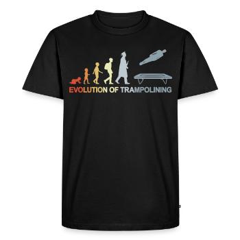 Vintage Trampoline Jumper Evolution - T-shirt Premium bio Homme - noir - Devant - Nico (187cm)