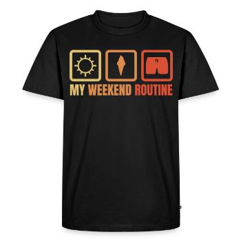 Amateurs de crème glacée - T-shirt Premium bio Homme - noir - Devant - Nico (187cm)
