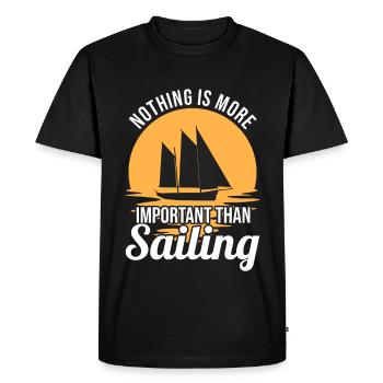 Sailing Motivation - Men's Premium Organic T-Shirt - black - Front - Nico (187cm)