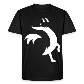 Sketch of the white fox - Men's Premium Organic T-Shirt - black - Front - Nico (187cm)